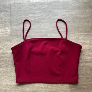 Shein Elegant Red Women's Crop Top
